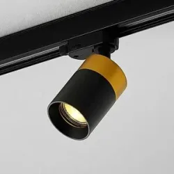 Arcchio Nikora Deckenspot für Schienensystem Arcchio, dimmbar, schwarz, für Flurbereich, Aluminium, Modern, Stromschienenstrahler