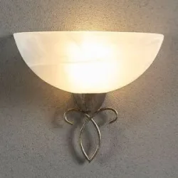 Wandlampe Mohija Lindby, dimmbar, schwarz, für Wohn- / Esszimmer, Glas, Antik, Wandleuchte, Wandlampe Innen