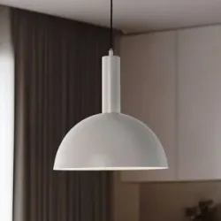 Hängelampe Vitrum cupola SIGMA, dimmbar, alu / grau / zink, für Wohn- / Esszimmer, Metall, Modern, Pendelleuchte