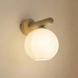 Wandlampe Virlo TK Lighting, dimmbar, weiß / opal, für Wohn- / Esszimmer, Glas, Wandleuchte, Wandlampe Innen