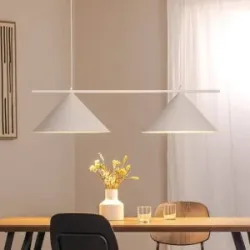 Hängelampe Capital Eko-Light, dimmbar, weiß / opal, für Wohn- / Esszimmer, Metall, Modern, Pendelleuchte