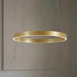 Hängelampe Yonam Lucande, dimmbar, messing / gold, für Wohn- / Esszimmer, Metall, Modern