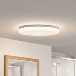 LED Deckenlampe Wynion PRIOS, dimmbar, weiß / opal, für Badezimmer, Kunststoff, Modern, LED Deckenleuchte