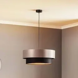 Hängelampe Dorina Maco Design, dimmbar, alu / grau / zink, für Wohn- / Esszimmer, Kunststoff, Modern, Pendelleuchte