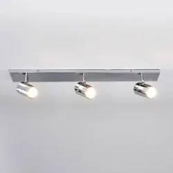 Deckenlampe DEJAN Lindby, dimmbar, chrom / silber, für Badezimmer, Metall, Modern, Deckenlampe