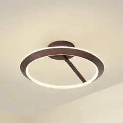 LED Deckenlampe Eldra Lucande, dimmbar, braun / rost, für Wohn- / Esszimmer, Metall, Modern, LED Deckenleuchte