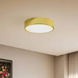 Deckenlampe Kimban Lamkur, dimmbar, messing / gold, für Wohn- / Esszimmer, Metall, Deckenlampe
