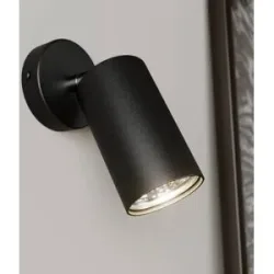 Euluna Wandstrahler Eye Spot einflammig, schwarz Nowodvorski Lighting, dimmbar, schwarz, für Wohn- / Esszimmer, Metall, Modern, Strahler