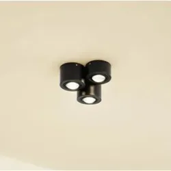 Deckenlampe Jyla Lindby, dimmbar, schwarz, für Wohn- / Esszimmer, Metall, Modern, Deckenlampe