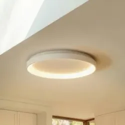 LED Deckenlampe Vivy Arcchio, dimmbar, weiß / opal, für Küche, Metall, Modern, LED Deckenleuchte