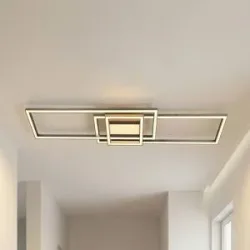 LED Deckenlampe Mairin Lindby, dimmbar, alu / grau / zink, für Wohn- / Esszimmer, Aluminium, Modern, LED Deckenleuchte