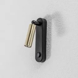 Wandlampe Enzo Long TK Lighting, schwarz, für Wohn- / Esszimmer, Metall, Modern, Wandleuchte, Wandlampe Innen