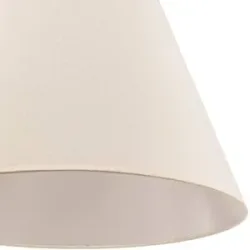 Lampenschirm Anna für Hängeleuchte ecru/struktur Duolla, creme / amber, Textil / Stoff / Seide