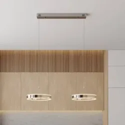 Hängelampe Lyani Lucande, dimmbar, chrom / silber, für Wohn- / Esszimmer, Metall, Modern
