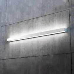 Wandlampe Mera MCJ, alu / grau / zink, für Flurbereich, Metall, Modern, LED Wandleuchte, Wandlampe Innen