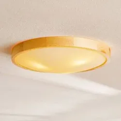 Deckenlampe Zeus Envostar, dimmbar, Holz hell, für Wohn- / Esszimmer, Holz, Modern, Deckenlampe