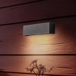 Euluna Wandlampe Straight XS Nowodvorski Lighting, dimmbar, schwarz, für Wohn- / Esszimmer, Metall, Modern, Wandleuchte, Wandlampe Innen