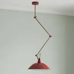 Designer Hängelampe Melos ALDEX, dimmbar, rot, für Wohn- / Esszimmer, Metall, Skandinavisch, Pendelleuchte