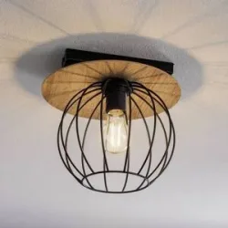 Deckenlampe Malin SIGMA, dimmbar, Holz hell, für Wohn- / Esszimmer, Holz, Modern, Deckenlampe