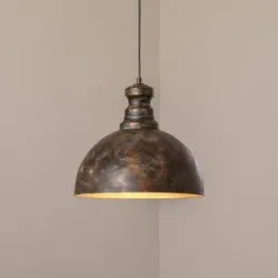 Hängelampe Saglam Opviq, dimmbar, bronze / altmessing, für Wohn- / Esszimmer, Metall, Vintage, Pendelleuchte