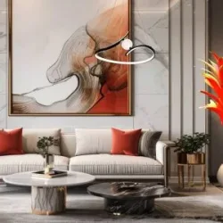 Hängelampe Perla Milagro Lighting, schwarz, für Wohn- / Esszimmer, Metall, Modern