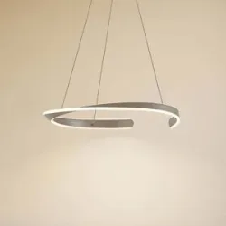 Hängelampe Eloura Lucande, alu / grau / zink, für Wohn- / Esszimmer, Metall, Modern