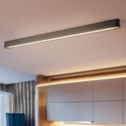 Euluna Deckenlampe Soft Nowodvorski Lighting, schwarz, für Wohn- / Esszimmer, Aluminium, Modern, Deckenlampe