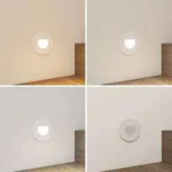 Arcchio LED-Einbaulampe Vexi, Ø 7,8 cm, weiß, Aluminium, CCT Vexi Arcchio, dimmbar, weiß / opal, für Wohn- / Esszimmer, Aluminium, Modern, Wandeinbaustrahler