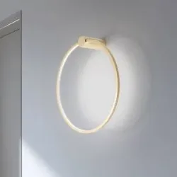 Wandlampe Saturno Milagro Lighting, messing / gold, für Wohn- / Esszimmer, Aluminium, Modern, LED Wandleuchte, Wandlampe Innen