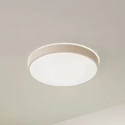 LED Deckenlampe Zylo Lindby, dimmbar, creme / amber, für Wohn- / Esszimmer, Kunststoff, LED Deckenleuchte