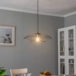Hängelampe Tel 6500 Opviq, dimmbar, schwarz, für Wohn- / Esszimmer, Metall, Modern, Pendelleuchte