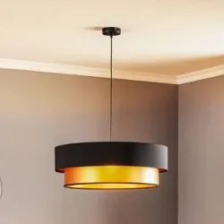 Hängelampe Dorina Maco Design, dimmbar, schwarz, für Wohn- / Esszimmer, Kunststoff, Modern, Pendelleuchte
