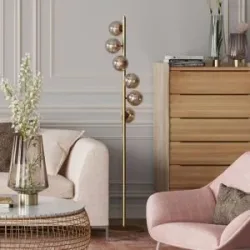 KARE Design - Stehleuchte Scala Balls Brass 160, One Size, Gold