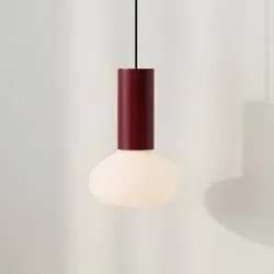 Glas Hängelampe Flo ALDEX, dimmbar, rot, für Wohn- / Esszimmer, Metall, Design, Pendelleuchte