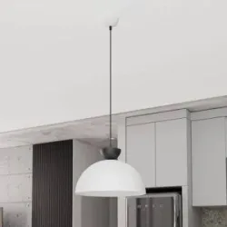 Hängelampe Lunaro EMIBIG LIGHTING, dimmbar, weiß / opal, für Wohn- / Esszimmer, Metall, Modern, Pendelleuchte