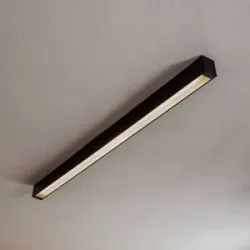 Euluna LED Deckenlampe Straight Nowodvorski Lighting, schwarz, für Wohn- / Esszimmer, Metall, Modern, LED Deckenleuchte