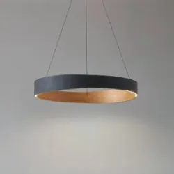 Hängelampe Daelor Lucande, dimmbar, schwarz, für Wohn- / Esszimmer, Metall, Design