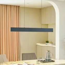 Hängelampe Philine Lucande, dimmbar, schwarz, für Wohn- / Esszimmer, Modern