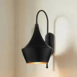 Wandlampe Olaf ROYALTECH, dimmbar, schwarz, für Wohn- / Esszimmer, Metall, Wandleuchte, Wandlampe Innen