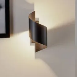 Wandlampe Spiner EMIBIG LIGHTING, dimmbar, schwarz, für Wohn- / Esszimmer, Metall, Modern, Wandleuchte, Wandlampe Innen