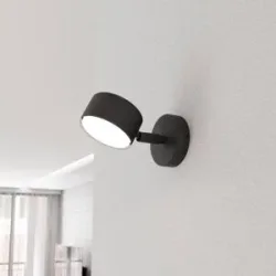 Wandstrahler Sora, Ausladung 15 cm, Metall Sora EMIBIG LIGHTING, dimmbar, schwarz, für Wohn- / Esszimmer, Metall, Modern, Strahler