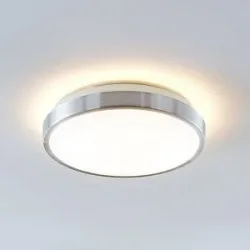 LED Deckenlampe Emelie Lindby, alu / grau / zink, für Wohn- / Esszimmer, Aluminium, Modern, LED Deckenleuchte