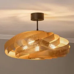 Deckenlampe Vento Euluna, dimmbar, messing / gold, für Wohn- / Esszimmer, Metall, Modern, Deckenlampe