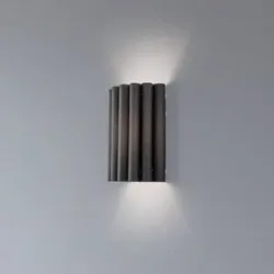 Wandlampe Aria Duolla, dimmbar, schwarz, für Wohn- / Esszimmer, Textil / Stoff / Seide, Wandleuchte, Wandlampe Innen