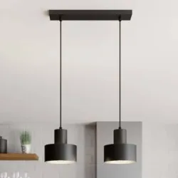 Hängelampe Rif SIGMA, dimmbar, schwarz, für Wohn- / Esszimmer, Metall, Modern, Pendelleuchte