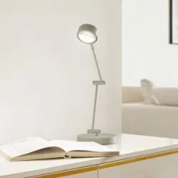 Schreibtischlampe Jyla Lindby, weiß / opal, für Wohn- / Esszimmer, Metall, Modern, Tischlampe
