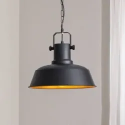 Hängelampe Orema ROYALTECH, dimmbar, schwarz, für Wohn- / Esszimmer, Metall, Vintage, Pendelleuchte