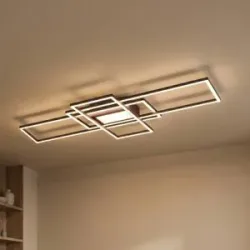 Deckenlampe Carphira Grau Metall 105 cm 6.5 cm - Farbe: anthrazit - LED - Deckenlampe- LED Energiesparlampe