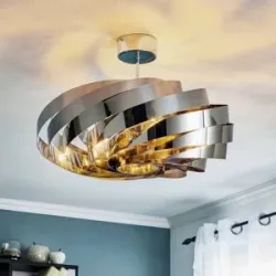 Deckenlampe Vento Euluna, dimmbar, chrom / silber, für Wohn- / Esszimmer, Metall, Modern, Deckenlampe