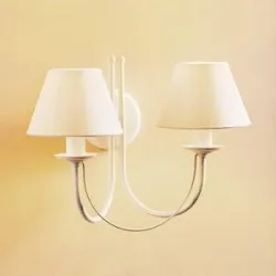 Wandlampe Bona Domiluce, dimmbar, weiß / opal, für Wohn- / Esszimmer, Metall, Modern, Wandleuchte, Wandlampe Innen